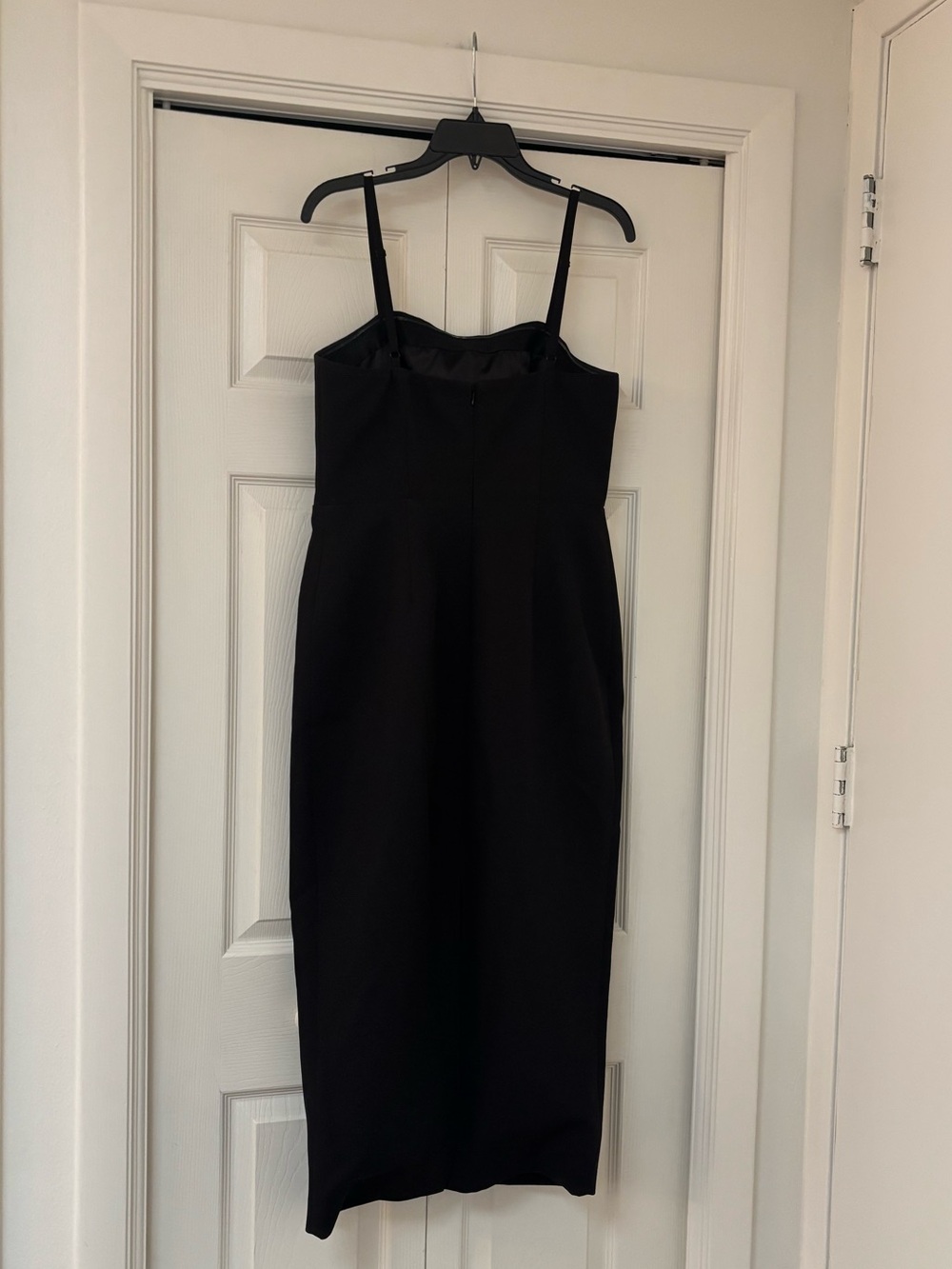 MILLY Allison Rosette Embellished Midi Dress in Black - Picture 11 of 13